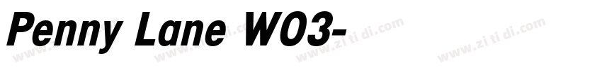 Penny Lane W03字体转换